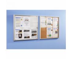 office akktiv Bacheca info per interni, parete posteriore in sughero