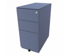 BISLEY Cassettiera con rotelle Note™, con 2 cassetti universali, 1 supporto per cartelle sospese, alt. x largh. x prof. 652 x 300 x 565 mm, con parte