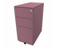 BISLEY Cassettiera con rotelle Note™, con 2 cassetti universali, 1 supporto per cartelle sospese, alt. x largh. x prof. 652 x 300 x 565 mm, con parte