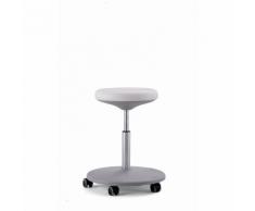 bimos Sgabello da lavoro per laboratorio, campo di regolazione altezza 460 - 650 mm, sedile imbottito in similpelle