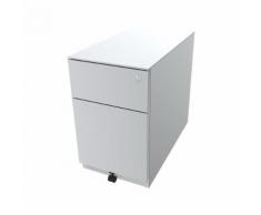BISLEY Cassettiera con rotelle Note™, con 1 supporto per cartelle sospese, 1 cassetto universale, alt. x largh. x prof. 502 x 300 x 565 mm, con