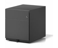 BISLEY Cassettiera con rotelle Note™, con 1 supporto per cartelle sospese, 1 cassetto universale, alt. x largh. x prof. 495 x 420 x 565 mm, con