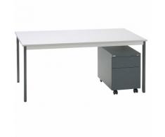 Ufficio completo SATO, scrivania + cassettiera con rotelle, profondità 790 mm