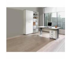 JACK - Ufficio completo, scrivania, cassettiera con rotelle, scaffale