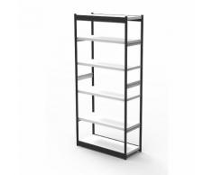 Scaffale modulare per ufficio, senza parete posteriore, altezza scaffale 2250 mm