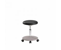 bimos Sgabello da lavoro per laboratorio, campo di regolazione altezza 460 - 650 mm, sedile imbottito in PU espanso