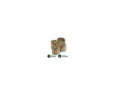 NextradeItalia Bordura Per Aiuole Rollborder Srotolabile Legno Di Pino Impregnato Ø 4 Cm 250x20 H Per Fioriere Giardino Recinzione Aiuola