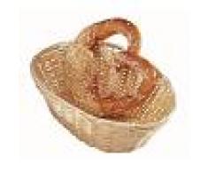 Cestino per pane ovale in Rattan Dimensioni mm. L 230 x P 150 x 65 h Modello 2853