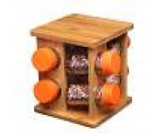 Blaumann Stand portaspezie in bamboo 9 pezzi