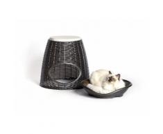 Cuccia Pouf Pasha Bamapet: Antracite 52x50x46/55h