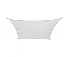 Tenda Vela Ombreggiante Quadrata 5x5m In Poliestere Bauer Bianco...