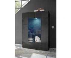 Vetrina Mobile Soggiorno 2 Porte In Melamina 121x42x166cm Tft Cheq...