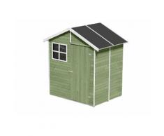 Casetta Box Capanno In Legno Per Attrezzi Portofino Con Porta E Fi...