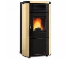 Stufa A Pellet Viviana 9000w Rivestita In Acciaio Verniciato Perga...