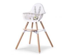 Seggiolone Evolu 2 Natural 2in1 - Childhome - Naturale/Bianco