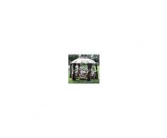 Arredo Giardino GAZEBO ESAGONALE IN ACCIAIO DIAMETRO 3.5 MT MODELLO GOTIC DA 350x270h Mod. CODICE: 39967