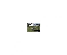 Arredo Giardino GAZEBO IN ACCIAIO VERNICIATO 3X3 mod. DECOR. ECRU YF-3133B 300x300x260h COLORE ECRU' CODICE: 35893