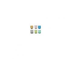 Una tavola a colori - B Set 6 bicchieri acqua CROMIA MIX, assortiti