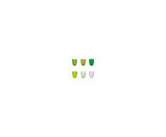 Una tavola a colori - B Set 6 bicchieri acqua JUNGLE, assortiti