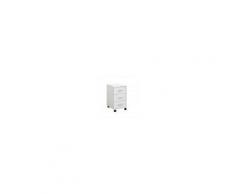 La tua casa total white Cassettiera ufficio Brio B03, bianco