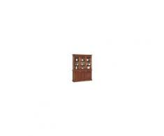 Credenza Con Vetrina In Legno Massello 156 X 42 X 205