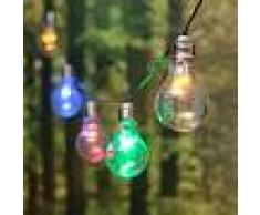 Luci Da Esterno Catena luminosa 5 m Party, decorata con 10 lampade a Bulbo Mini LED Multicolor, prolungabile
