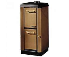 Stufa A Legna In Acciaio E Ghisa Fuoco Continuo Mignon Marrone 4000w Nordica