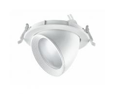 Incasso Controsoffitto Faretto Orientabile Bianco Riflettore Silve...