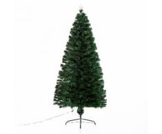 Albero Di Natale Artificiale 180 Cm 230 Rami In Pvc Con Luci Led V...