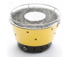 Barbecue A Carbone Carbonella Portatile Ø34 Cm Taddei Quick Giallo