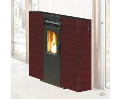 Stufa A Pellet Ad Aria 9,7 Kw 225 M3 Canalizzabile King Slim 10 Bo...