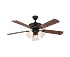 Ventilatore Da Soffitto 5 Pale E 3 Lampade Ø132cm 3 Velocità Vannini Amarcord