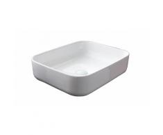 Lavabo Da Appoggio 50x39x13 Cm In Ceramica Tft Helsinki 1 Bianco...