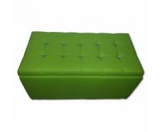 Baule Cassapanca Pouf Contenitore In Ecopelle E Cristalli Renier V...