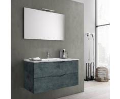 Mobile Bagno Sospeso 101cm Tft Marte Blu Bianco...