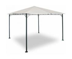 Gazebo Da Giardino 3x3m In Metallo Morel Decò Ecrù
