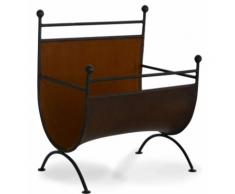 Portariviste In Ferro 40x30x50cm Nuzzi Rurutù Cognac