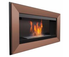 Camino A Bioetanolo Da Parete 88x51x21,5 Cm Flig Las Vegas Bronzo