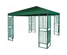 Gazebo Da Giardino 3x3m In Metallo Morel Ferro Verde