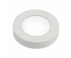 Kit 3 Faretti Tondi Alluminio Bianco Opaco Incasso Controsoffitto Led 10 Wat Luce Naturale Intec Led-blitz-r3