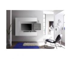 Parete Attrezzata Mobili Salotto 3 Mobili Sospesi 169x196x31cm Tft...