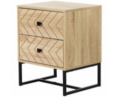 Comodino In Legno Stile Nordico Scandinavo Benzoni Natural Wood