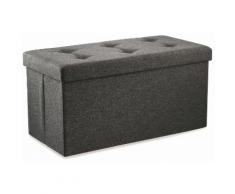 Baule Cassapanca Pouf Contenitore In Polyestere Soriani Antracite...