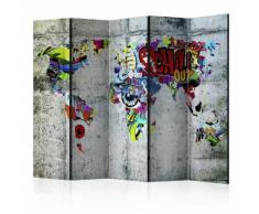 Paravento 5 Pannelli - Graffiti World 225x172cm Erroi