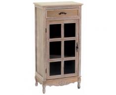 Mobile Vetrina In Legno 1 Anta 1 Cassetto Adami Cracovia