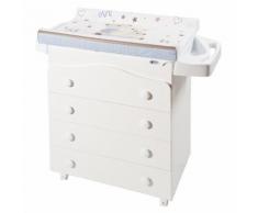Cassettiera In Legno Con Fasciatoio E Vaschetta Trendy Orsetti Pri...