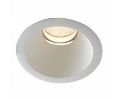 Faretto Incasso Alluminio Bianco Cartongesso Led 10 Watt Luce Calda Intec Inc-elite-1x10c