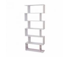 Libreria Di Design Mobili Ufficio Scaffale In Legno 80x24x191 Cm Bianco Benzoni