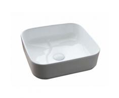 Lavabo Da Appoggio 38,5x38,5x13,5 Cm In Ceramica Tft Helsinki 2 Bi...