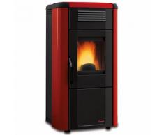 Stufa A Pellet Viviana 9000w Rivestita In Acciaio Verniciato Borde...